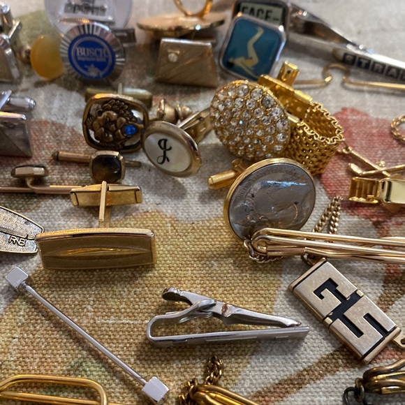 craft lot of single cuff links and tie clasp - Picture 3 of 3